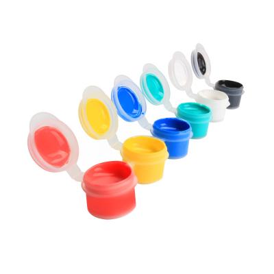 China Kids School Drawing Popular Acrylic Paint Jars, 2ml 6colors Acrylic Paint Jars, Perfect For Kids Adults for sale