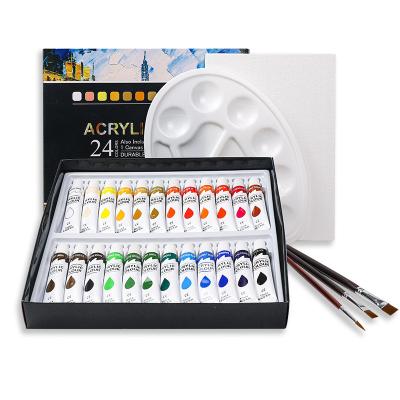 China Professional Art Materials Watercolor Set Of 24 Color Acrylic Paint Universal Eco-Friendly Sets for sale