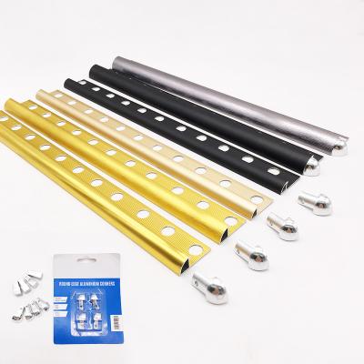 China Modern Gold Curved Flexible Black Brass Chrome Strip Ceramic Listello Border Profile Tile Trim Ceramic Aluminum for sale