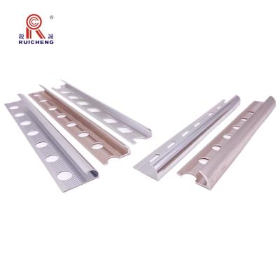 China Modern Metal Trim Gold Transition Strips Aluminum Corner Laminate Border Ceramic Tiles Flooring for sale