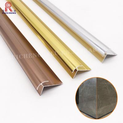 China Modern Protection Decoration Extrusion Tile UV Aluminum Corner Panel Wall Trim for sale