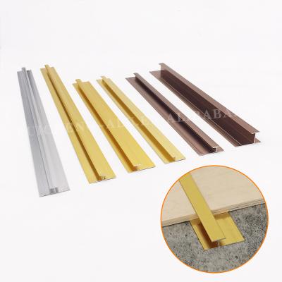 China Wholesale Interior Gold Flexible Border Profile Modern Aluminum Corner Joint Wall Trim for sale