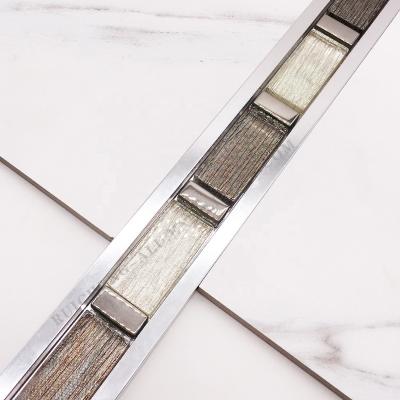 China Free Sample Modern Luxury Interior Wall Decorative Trim Diamond Mosaic Tile Profiles for sale