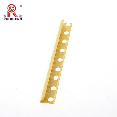 China China Factory Modern Color Metal Alloy Corner Edge Tile Trim Brass Aluminum for sale