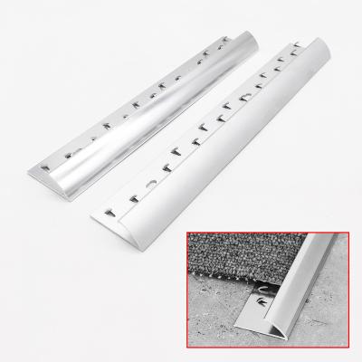 China Modern Aluminum Steel Wall Cover Wall Panel Junction Z Bar Z Edging Floor Silver Transition for sale