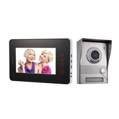 China 2 Wire Take Photo/Video Record And Play Back 7 Inch LCD Display Video Door Phone With Memory SD Card for sale