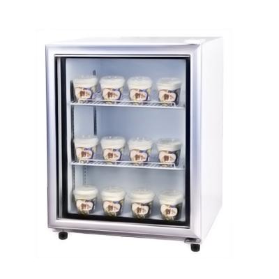 China Commercial Triple 65L Glass Doors Automatic Defrost Small Beer Commercial Rear Display Mini Bar Fridge for sale