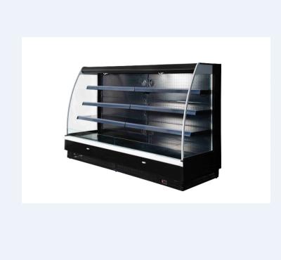 China Single-Temperature Fruits Display Commercial Cold Shelves Glass Door Freezer Commercial for sale