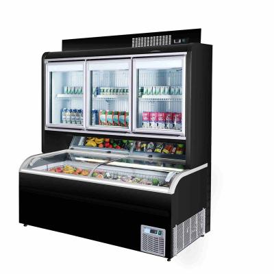 China High Quality Single-temperature Technology Production Durable Using Various Glass Cabinet Popsicle Freezer for sale