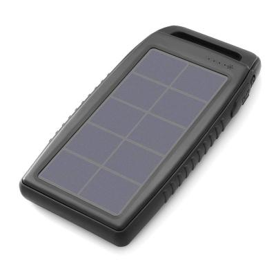 China High Capacity Solar Power Bank 10000mah Dual USB Solar Charger Bank With High Efficiency SunPower Bank for sale