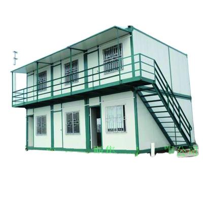 China Modern Fast Assembled Colorful Steel Prefab Sandwich Panel House 40ft For Living Office for sale