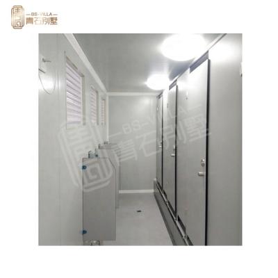 China Eco - Friendly Toilet Use And EPS Sandwich Panel Or Fiberglass Material Trailer Toilet for sale