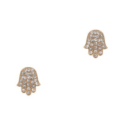 China New Design Direct Selling Fashion Small Delicate Metal Hand Shape Stud Post Earring For Women for sale