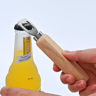 China Custom Beer Bottle Opener Stainless Steel Flat Beer Bar Metal Bottle Opener for sale