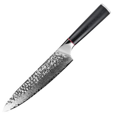 China Viable Chef Knife, Damascus Steel Kitchen Knife, AUS10 67-Layer Full Tang Japanese High Carbon Steel Blade with Ergonomic G10 Handle for sale