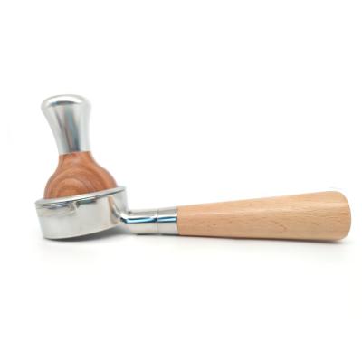 China 51mm 53mm 58mm Handle Viable Coffee Maker Accessories Wooden Coffee Tamper for sale