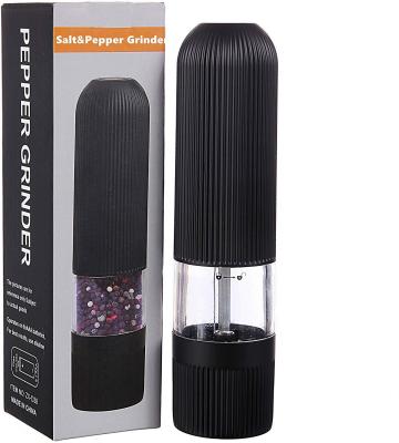 China 2021 Sustainable Hot Selling Electric Amazon Salt And Pepper Grinder Sets With LED Light for sale