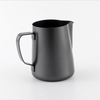 China Latte Art Decorative Stainless Steel Coffee Pot Mini Barista Milk Jug Viable Colored Pitcher Cup Pot for sale