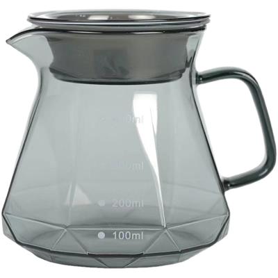 China 2021 Stocked Newcomer Diamond Hand Brewed Obsidian Spill Over Coffee Pot for sale