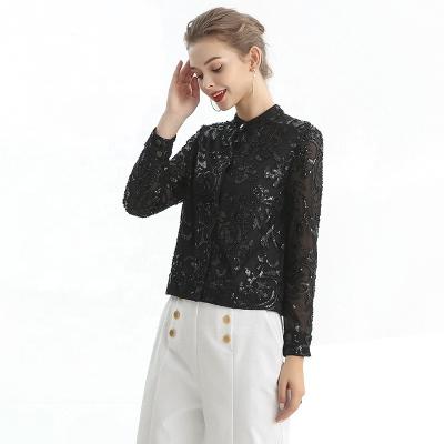 China J123 Spring Winter Autumn Winter Girls Casual Sequined Casual Women Poncho Coat Black Color Elegant High Quality Fashion QUICK DRY for sale