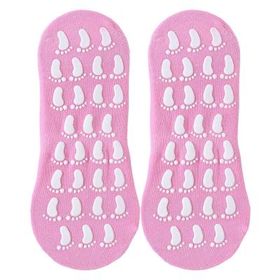 China SHUMON Breathable Parent-child Jumping Non-slip Trampoline Club Knocks Custom LOGO Colorful Cotton Thickened Fun Soft Socks for sale