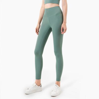 China SHUMON Breathable Women All Day All Day Relief Yoga Quick-Drying Sports High-Rise Side-pocket 7/8 Crop Legging for sale