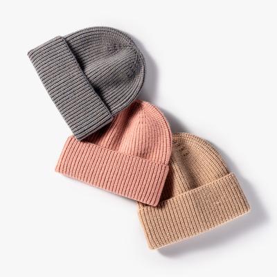 China SHUMON JOINT Melon Skullcap for Men and Women Logo Beanie Winter Hats Cool Beanies Custom Leather Striped Knit Warm Thick Skully Hats for sale