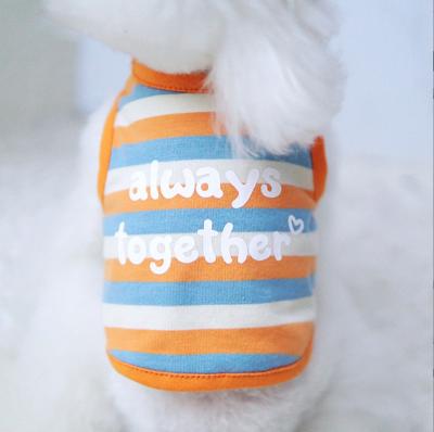 China Viable Dog Shirts Pet Clothes Printed With Letters Summer Printed Funny Pet T-shirts Cool Puppy Shirts Soft Breathable Equipment Dog for sale