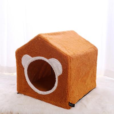 China Breathable HOUSE Cat Bed for Indoor Pet Tent Soft Cats Cave Bed for Dogs and Small Cats Machine Washable Super Soft for sale