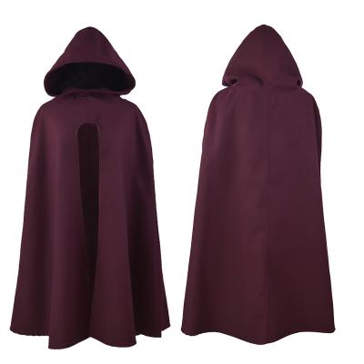 China Anti-Shrink Autumn and Winter Latest Design Fashion Woolen Hooded Long Cape Coat Women Ladies Solid Color Cloak for sale