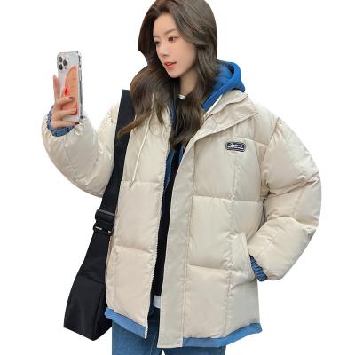 China Sustainable Fake-Two Piece Cotton Coat Women'S Winter 2023 New Trend Plush Thickened Fashion Down for sale