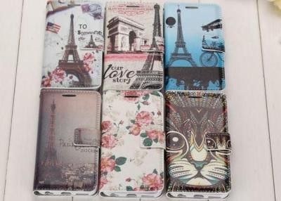 China Drop Resistance Cartoon Flip PU Leather Case For Iphone 6 Easy Cleaning for sale