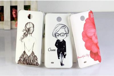 China Tear - resistant Slim PC Hard Back Cover HTC Cell Phone Cases For HTC Desire 300 301E for sale