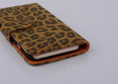 China Cajas ultra delgadas de la cartera del teléfono celular del leopardo para Iphone 6 (4,7) 6 5s más en venta