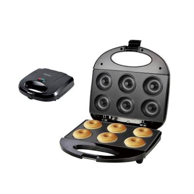 China Easily Cleaned 6 Holes Small Doughnuts Donut Maker Machine for Kid-Friendly Breakfast Cake Pop Waffle Makers for sale