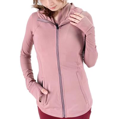 China Women's Plus Size Long Sheathed Breathable Zipper Up Jacket Wicking Sweat 0335 for sale