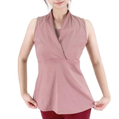 China Breathable Women's Simple Stylish Sweat Wicking Quick Dry Plus Size Sports Wrap Top 0327 for sale