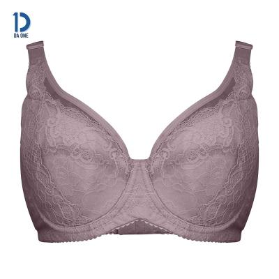 China QUICK DRY female's lace bra&brief sets full cup women's bra adjustable straps plus size basic colors 9286 for sale