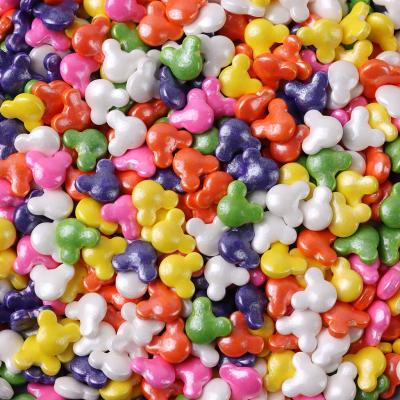 China Sprinkles Wholesale Edible Small Mickey Shape Candy Multi Colors Cake Decoration LOVEBAKERY Bag Package Outdoor Pearlized Sprinkles Cake Decoration for sale