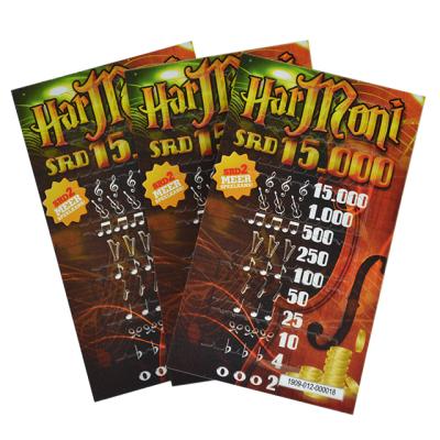 China Standard Scratch Off Win Cards To Hit Jackport Sale Custom Printing Hot Pull Tab Lottery Scratch Card for sale