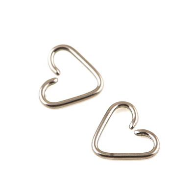 China Trendy Titanium Heart Flexible Tragus Earrings for sale