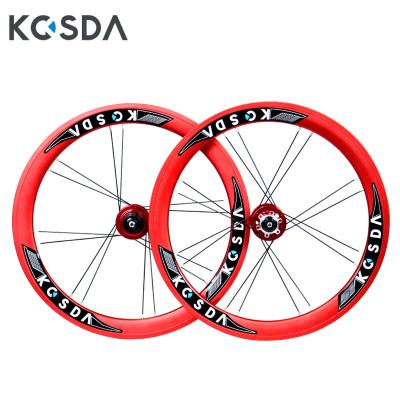 China Road Bikes KOSDA 20 Inch Bicycle Wheel Set 8/9/10/10/11 Inch Double Wall 406/451 V Brake Folding Ratio Wheel Set 4 Speed ​​4 for sale