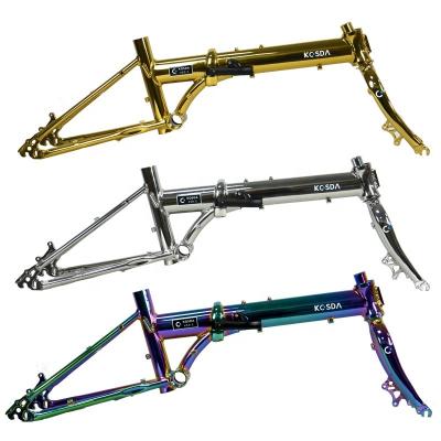 China Super BMX folding bicycle frame lightweight alloy bicycle frame 6061 alloy KOSDA bicycle frame for sale