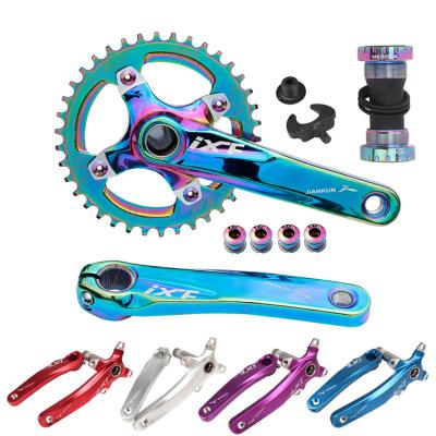 China Other Bicycle Parts JIANKUN IXF MTB Bicycle Crank 104BCD 32 34 36 38T 170mm Cavity Integrated Bracket Lower Suit Single DiscBicycle for sale