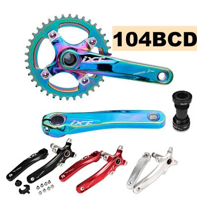 China Mountain Bikes Bicycle Parts Mountain Bicycle Crank Set 104 BCD IXF MTB/Road Crankset CNC Arm with BB Bicycle Accessories forBicycle Crank and C for sale