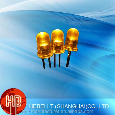 China Lightning 5mm Bright Yellow Color Lamp Led For Traffic Light (RoHS) for sale