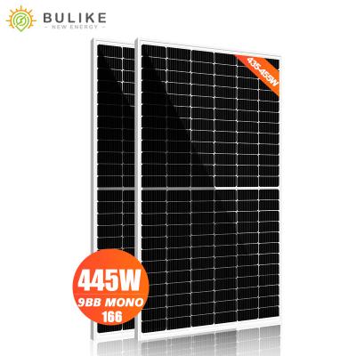 China High Efficiency Mono Solar Panel 48v 435w 440w 445w 450w 455w Half Cut Mono Crystalline Roof M6 Solar Panels For House for sale