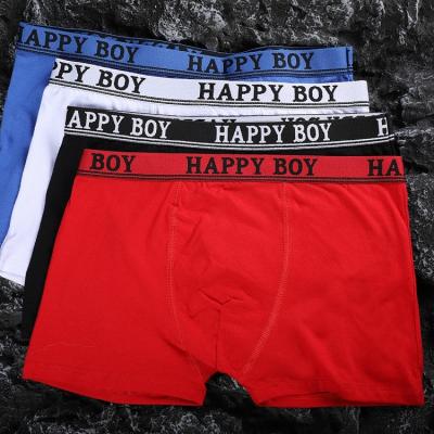 China Antibacterial New Arrivals Adult Male Boxer Shorts Breathable Pure Cotton Underwear Panties for sale