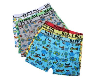 China New Arrivals Good Quality Cotton Breathable Pure Trunks Kids Cute Boys Underwear for sale