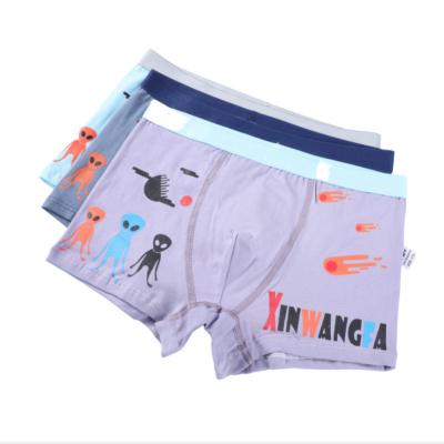 China Factory Wholesale Cartoon Printing Cute Children's Breathable Underwear Comfortable Cotton Boys Underwear for sale